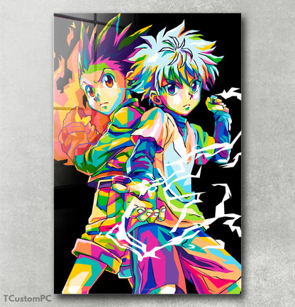 Pintura colorida de Gon Killua HxH