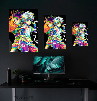 Wall Art Gon Killua HxH Colorfull