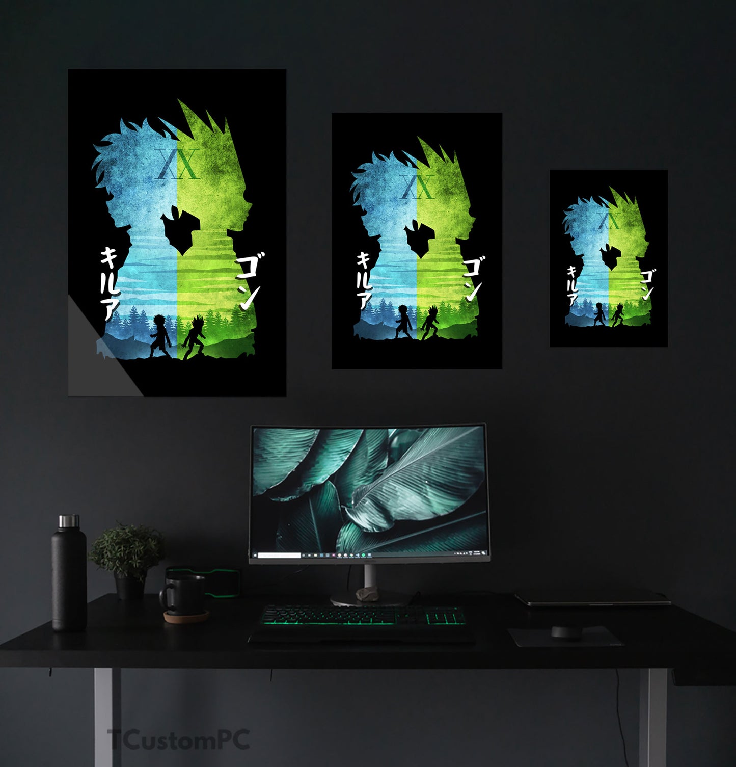 Gon Killua Minimalist Silhouette painting