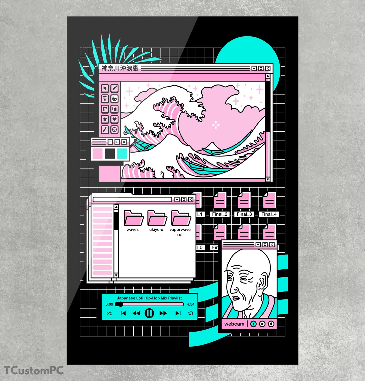 Gráfico de Vaporwave v1