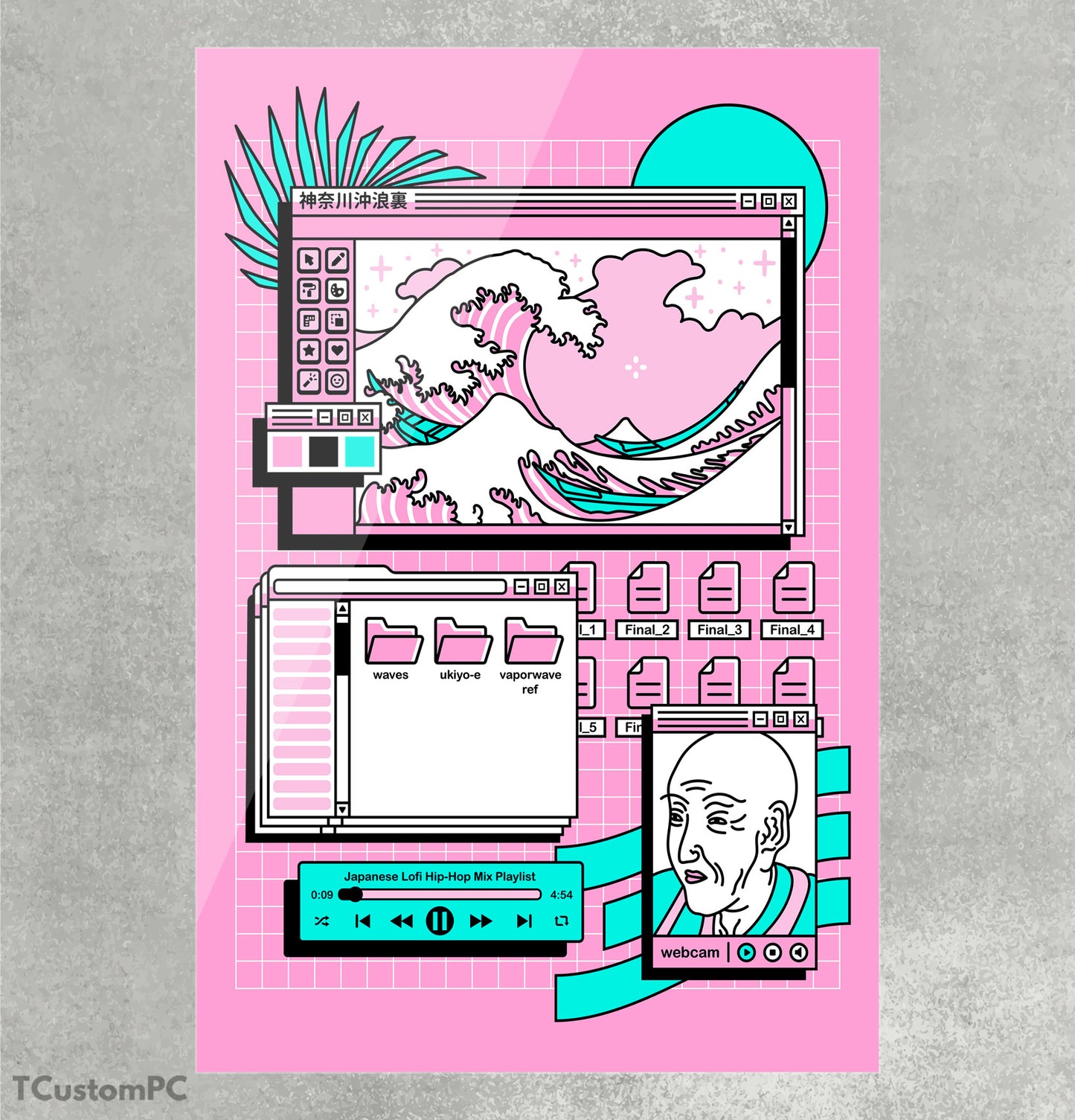 Óptima armação Vaporwave v2