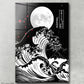 Great Wave off Kanagawa painting - Moonlight Edition