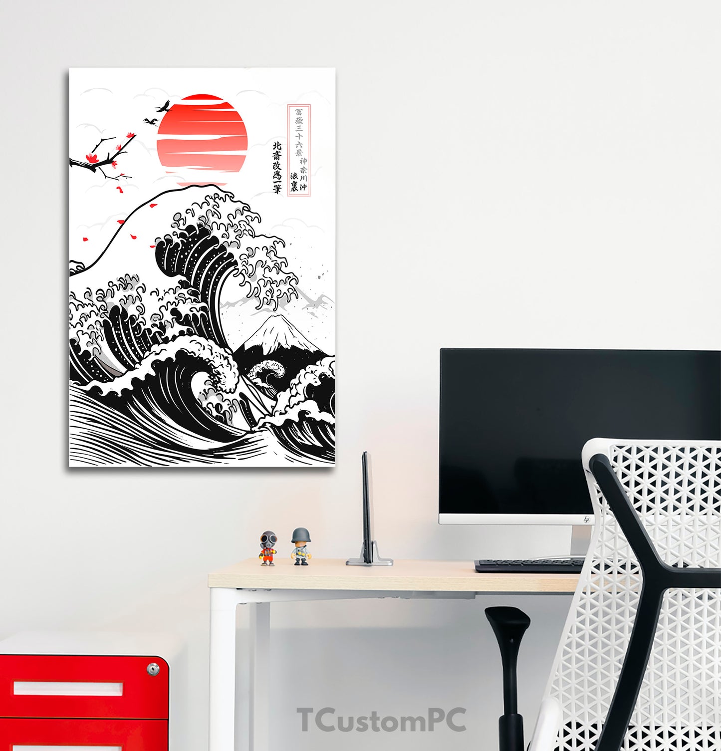 Great Wave off Kanagawa painting - Mt Fuji Edition