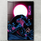 Pintura Great Wave off Kanagawa - Edição Neon