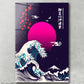 Pintura Great Wave off Kanagawa - Edição Pink Haze