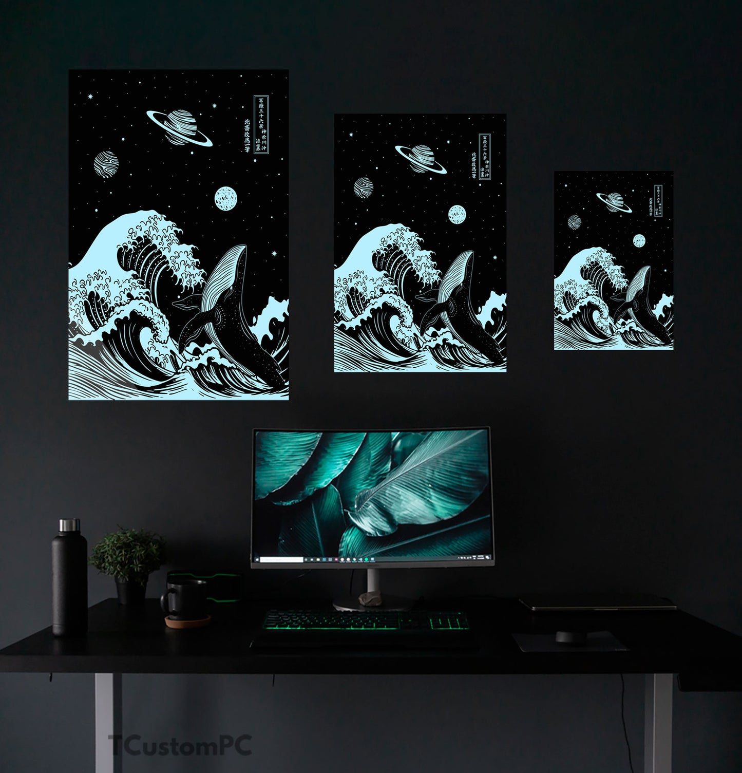 Great Wave off Kanagawa painting - Space Edition