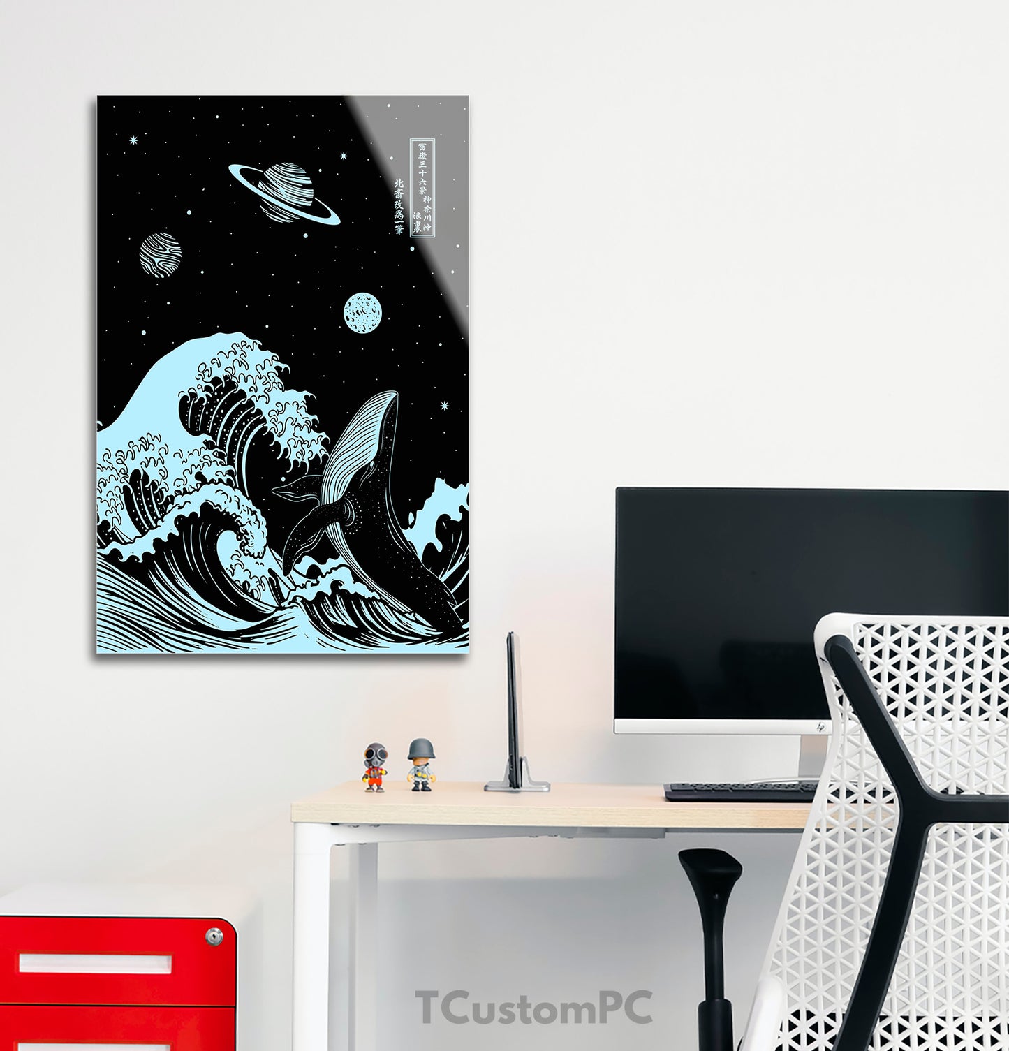 Pintura Great Wave off Kanagawa - Edição Espacial