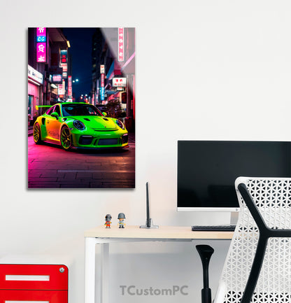 Green GT3 RS frame