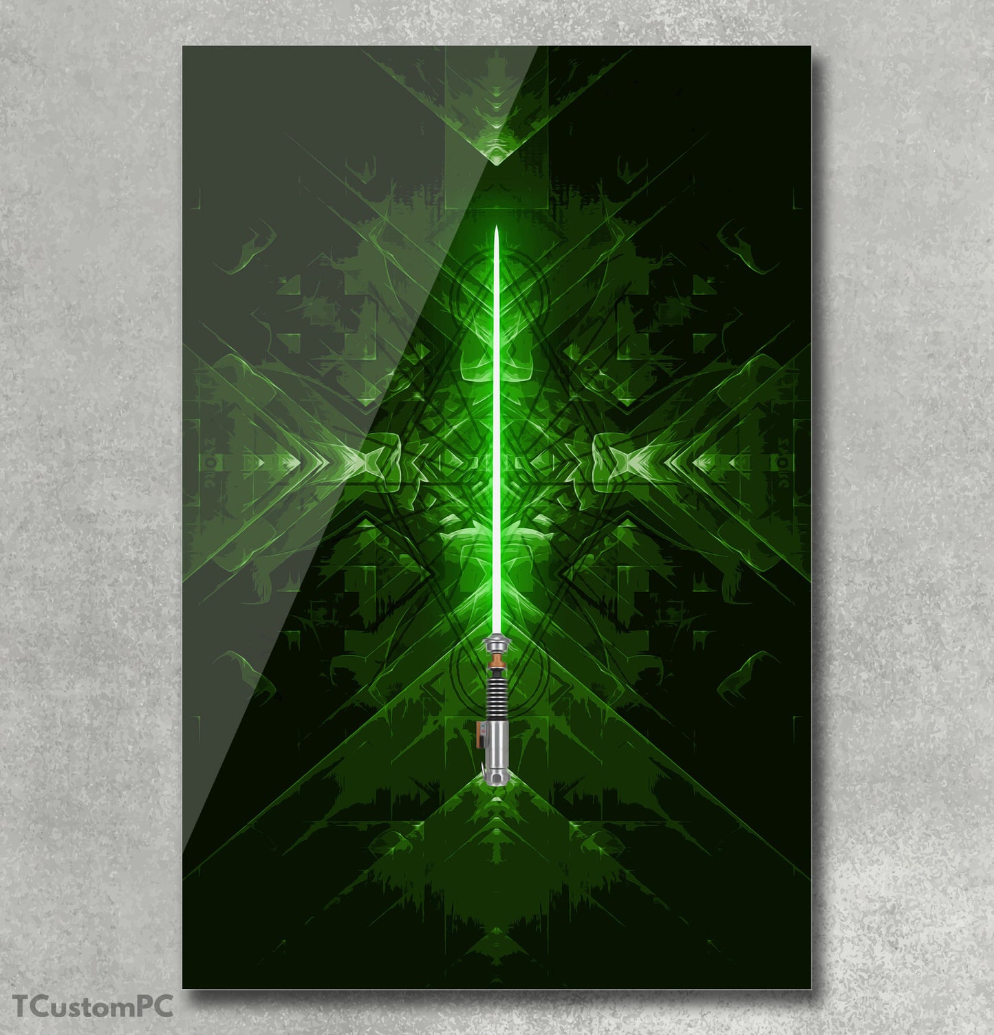Green sword painting
