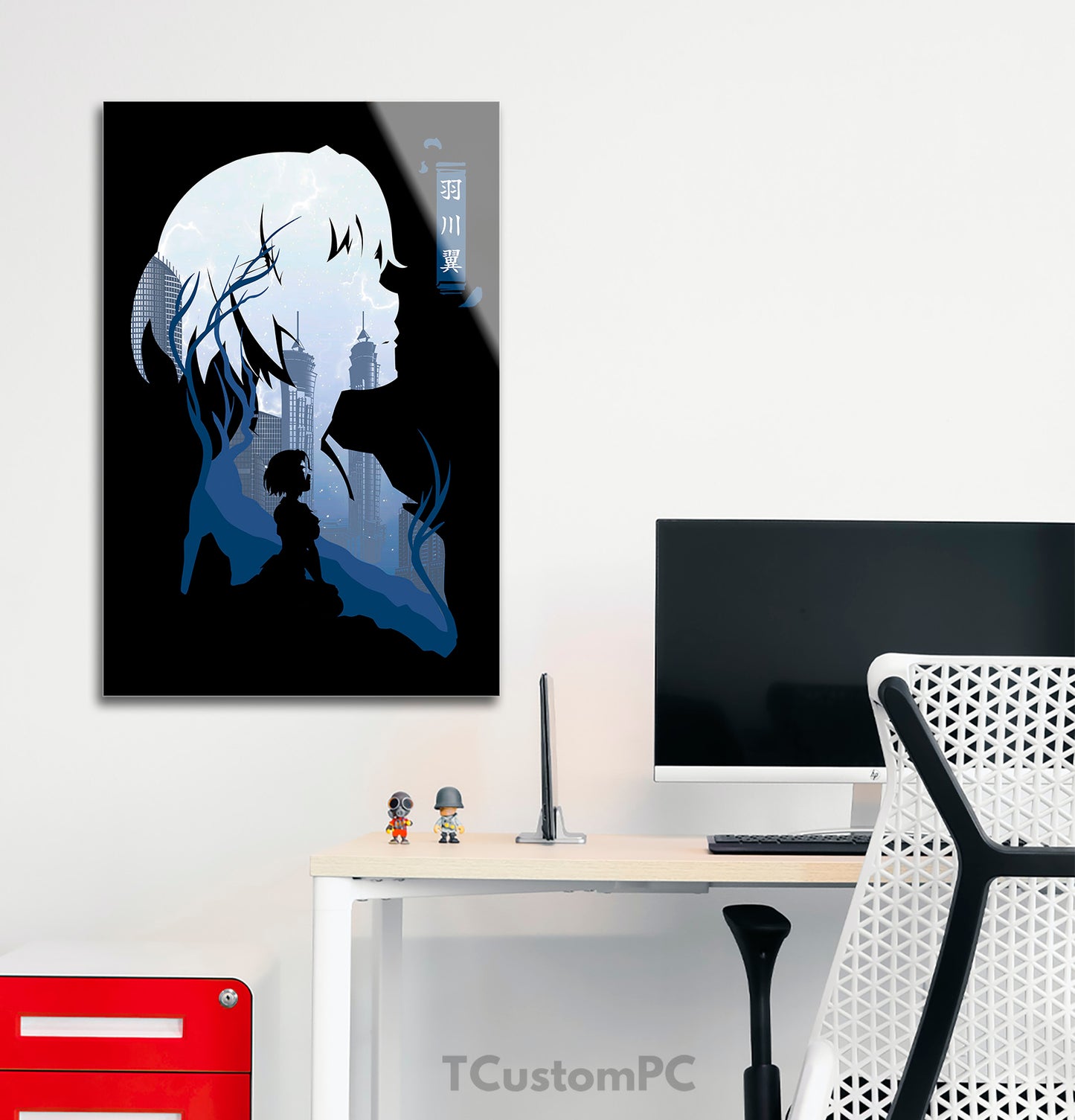 Hanekawa Character Siluette Painting