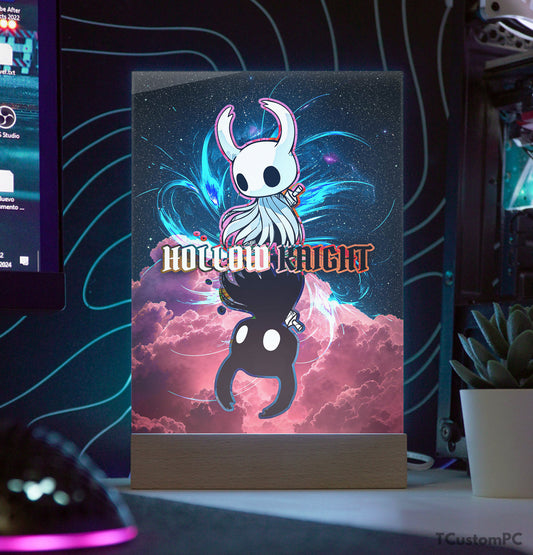 TC-Lamp Hollow Knight nuvens rosa