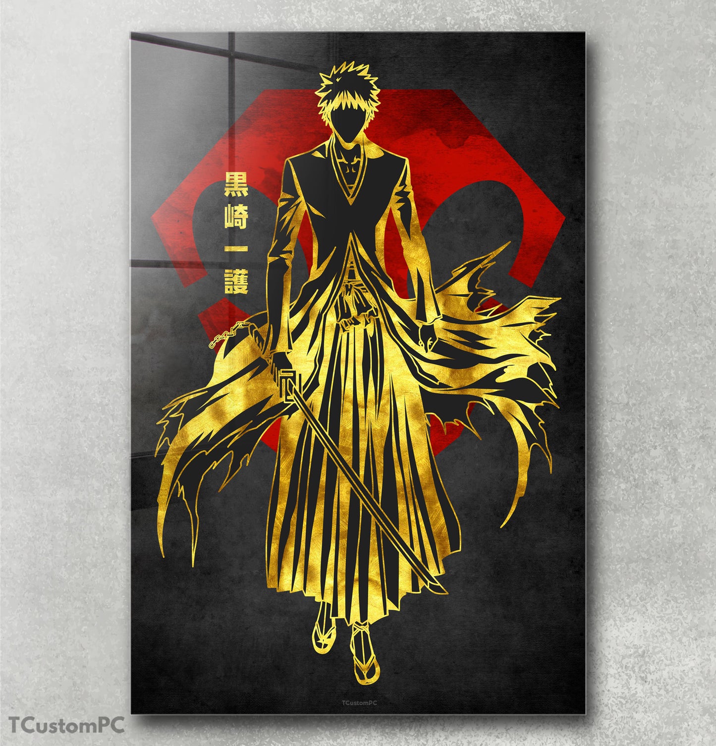 Pintura Ichigo Vermelho Dourado