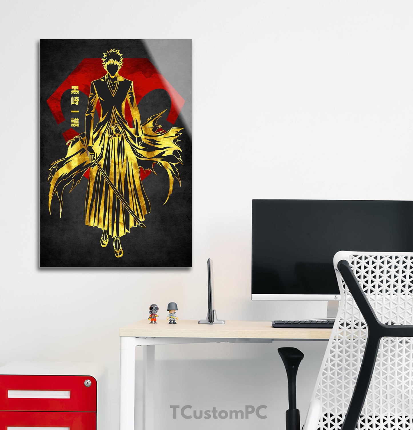 Pintura Ichigo Vermelho Dourado