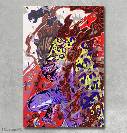 Rob Lucci One Piece Government Beast Painting