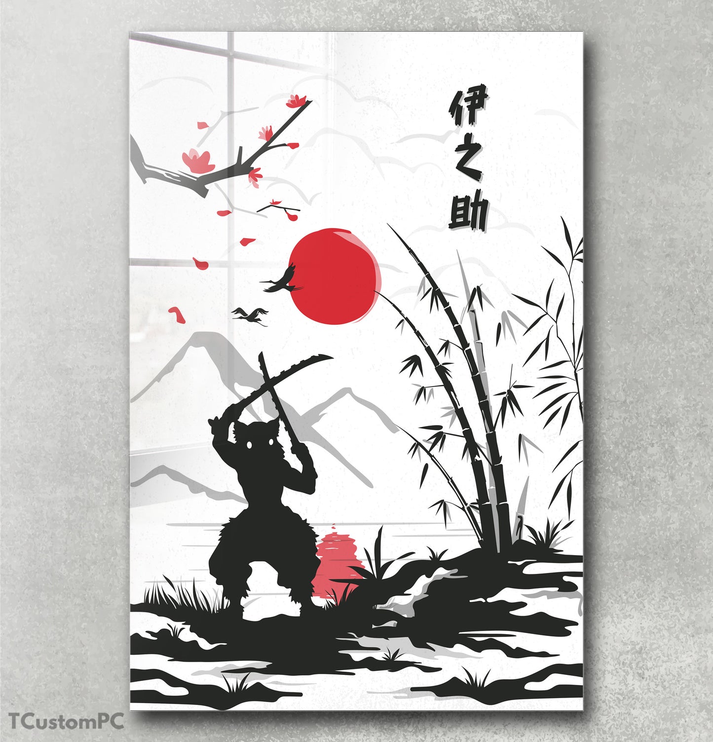 Inosuke Demon Slayer Pintura de estilo japonês