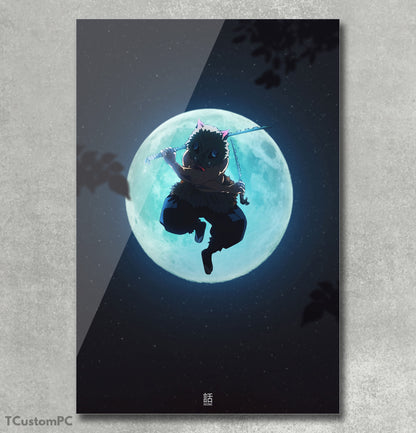 Inosuke Moon Kimetsu No Yaiba painting