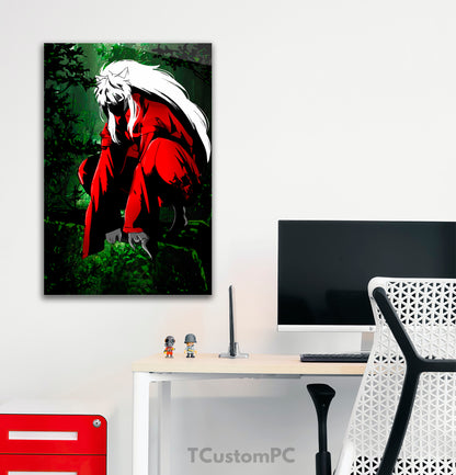 Pintura vetorial de árvore Inuyasha