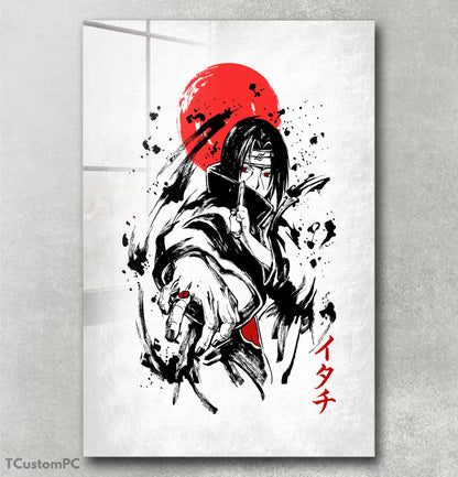 Pintura estilo Itachi Naruto Japainase