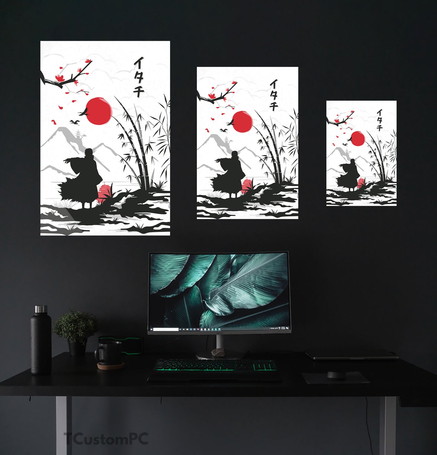 Itachi Uchiha Pintura de estilo japonês