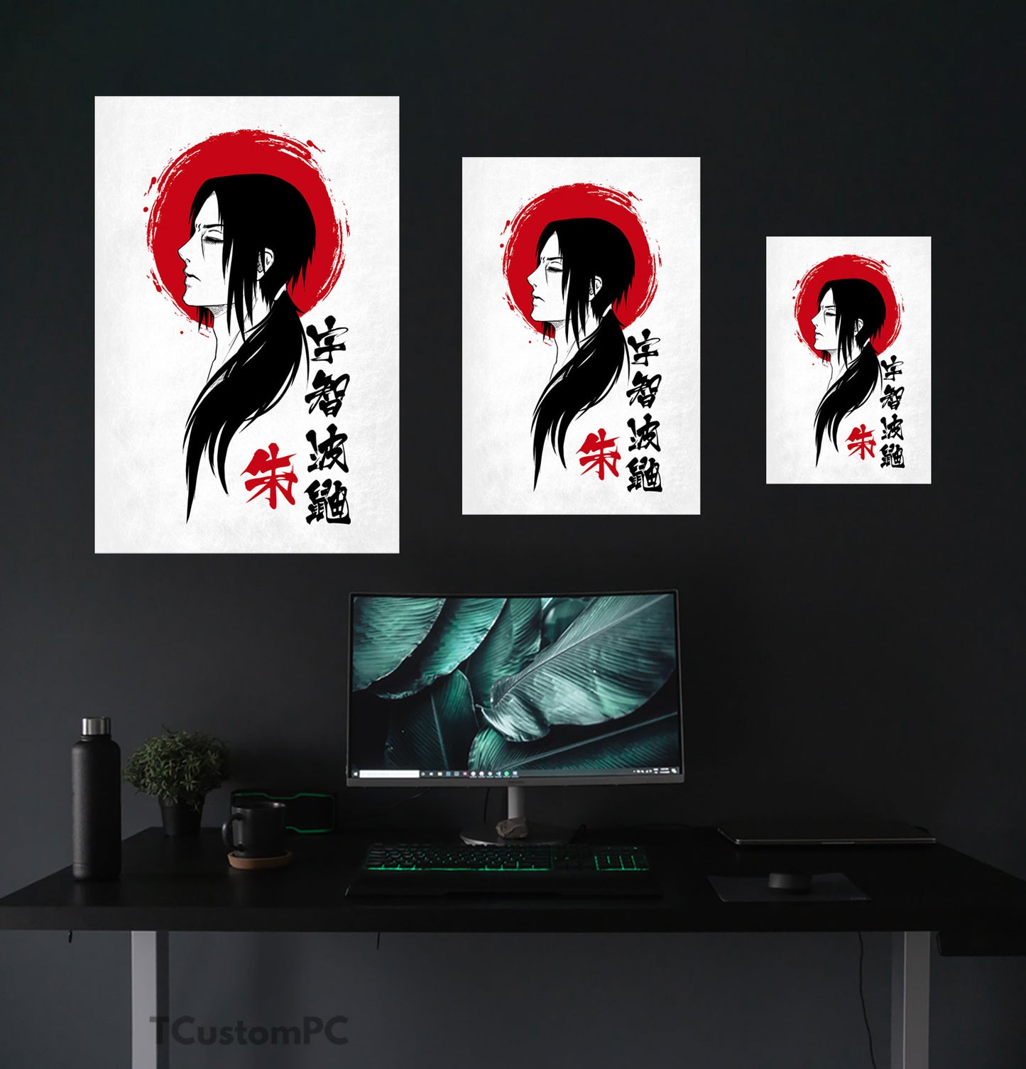 Pintura estilo Itachi Japão Japainase