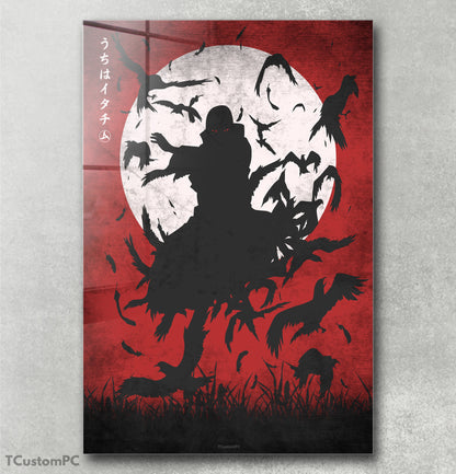 Pintura do Céu Sangrento de Itachi