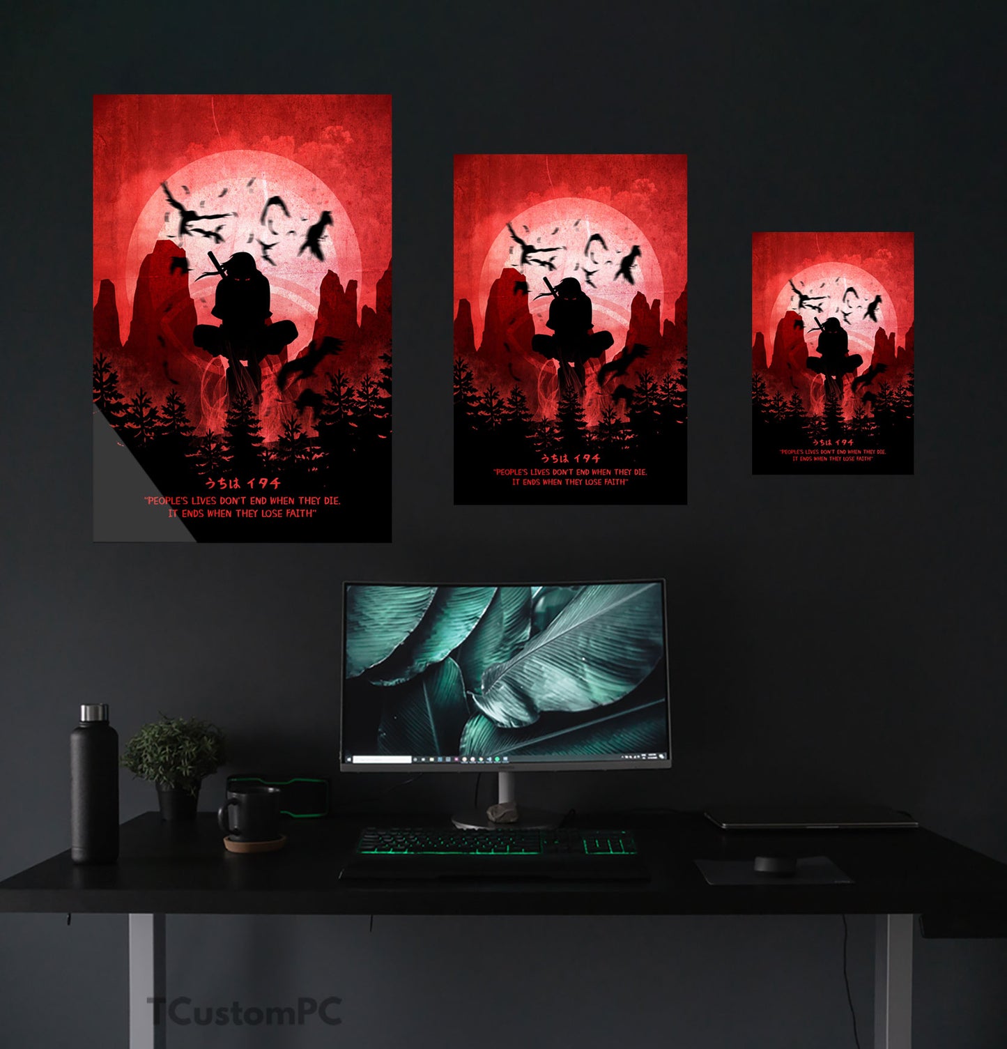 Itachi Silhouette Moon painting