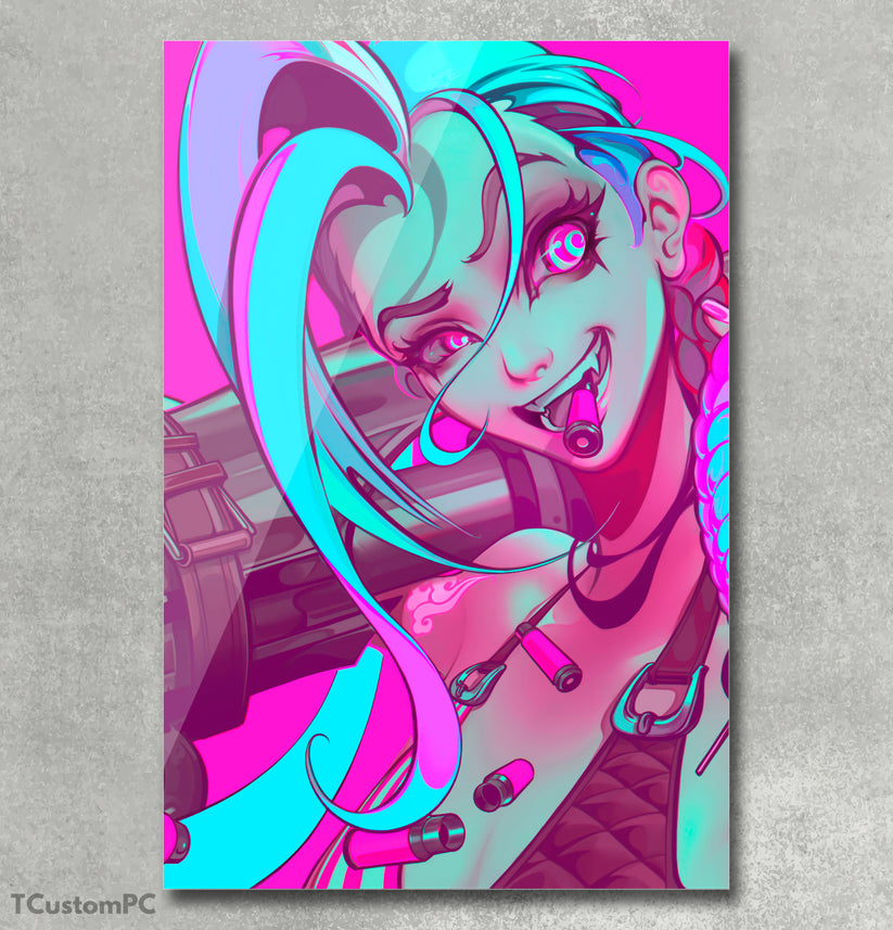 Cuadro Jinx League of Legends, Nuevo Diseño - Displate cuadro de ...