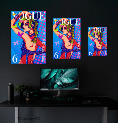 O quadro da Jojo na VOGUE, Jolyne Cujoh