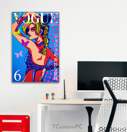 O quadro da Jojo na VOGUE, Jolyne Cujoh