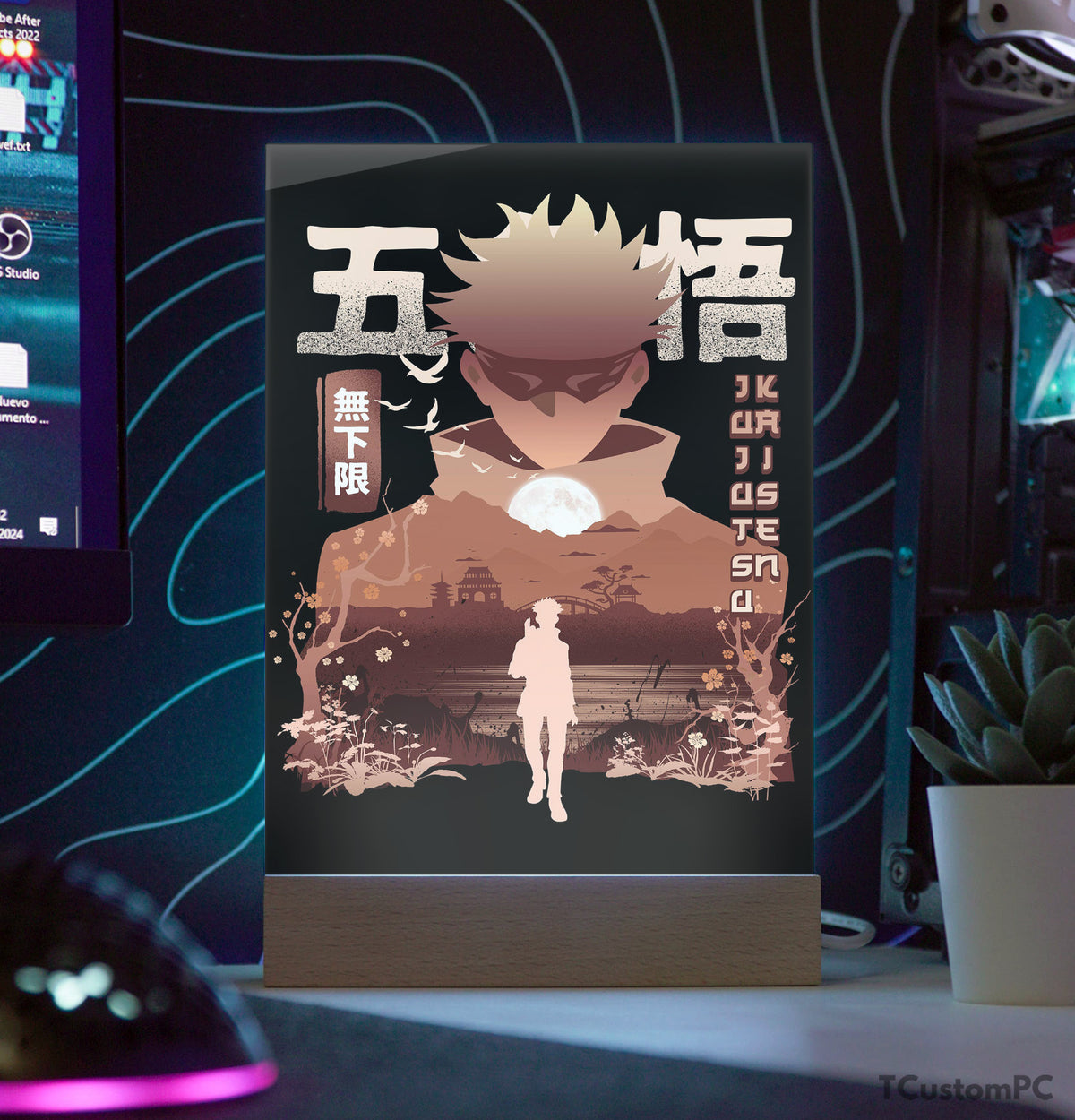 Wall Led Gojo TC Lamp Jujutsu Kaisen, Gojo satoru, Nuevo Diseño - Lámpara led rgb de ...