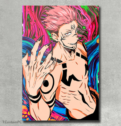 Jujutsu Kaisen Sukuna evil painting