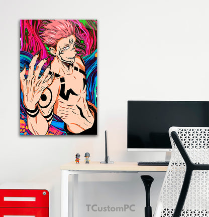 Jujutsu Kaisen Sukuna evil painting