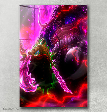 Pintura Kaido VS Zoro