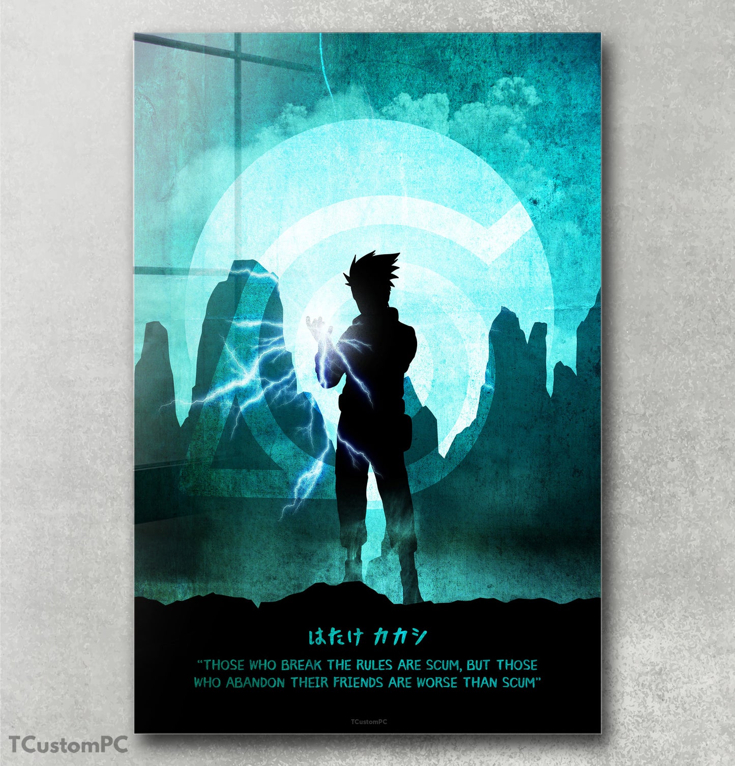 Kakashi Silhouette Moon painting