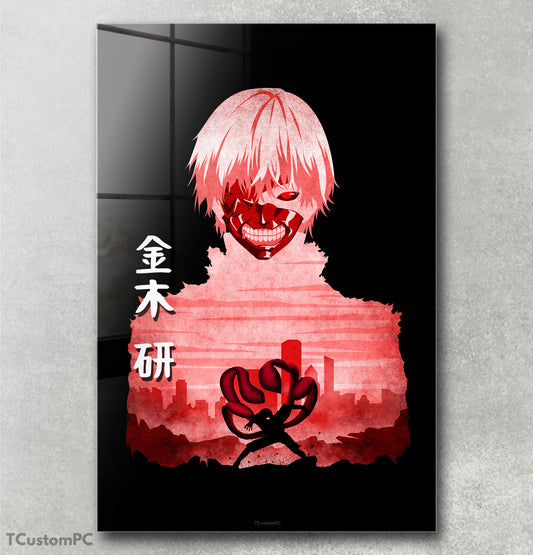 Kaneki Minimalist Silhouette painting