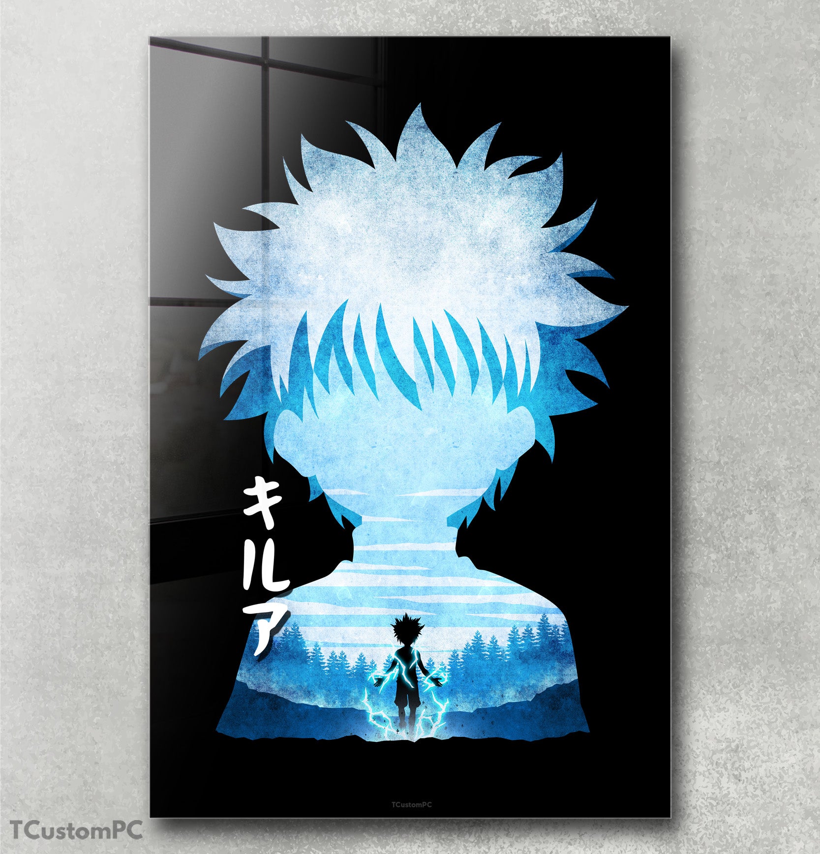 Killua Minimalist Silhouette painting, New Design - Methacrylate ...