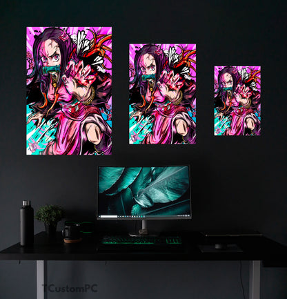 Pintura de Kimetsu no Yaiba, Demônio Nezuko