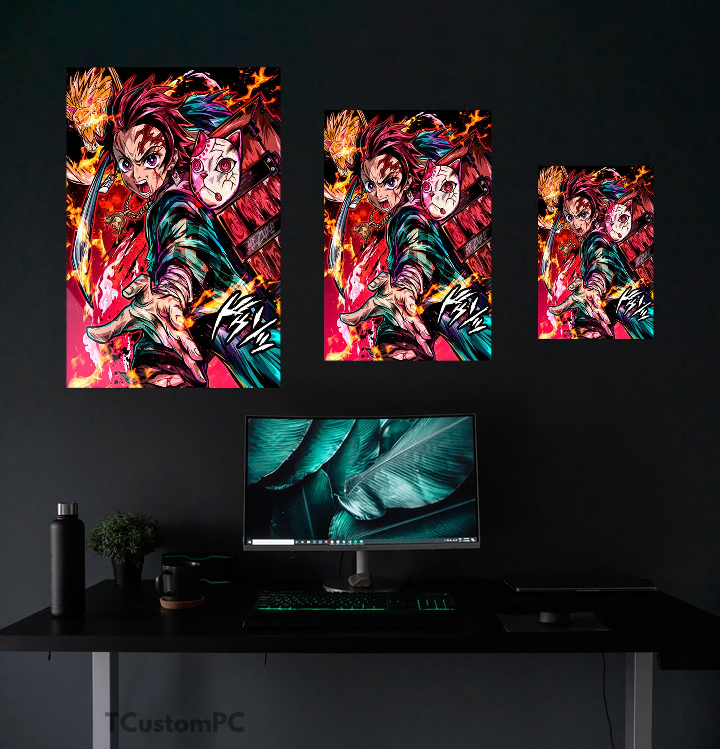 Wall Art de Kimetsu no Yaiba, Tanjiro "Breath of Fire"