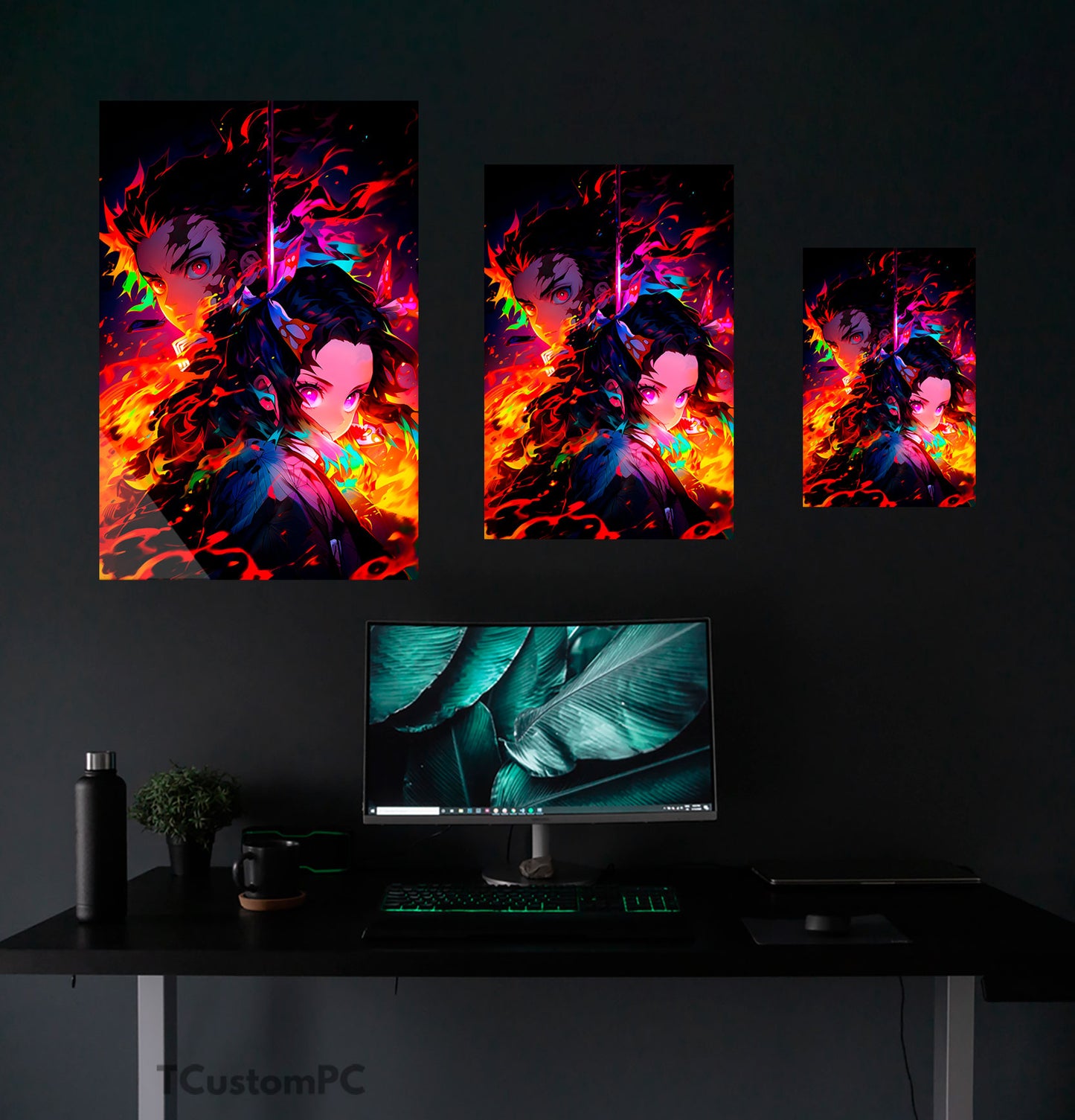 Wall Art Kimetsu, Tanjiro & Nezuko