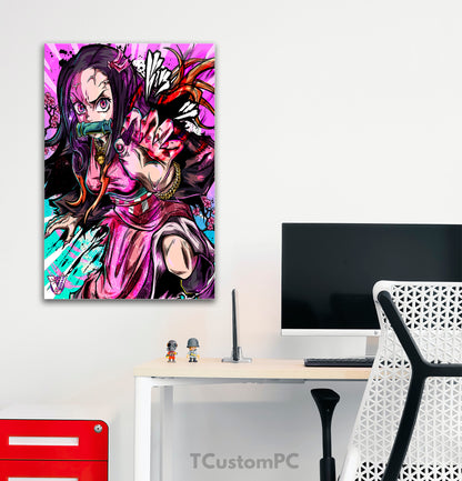 Pintura de Kimetsu no Yaiba, Demônio Nezuko