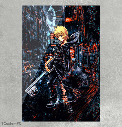 Pintura de Kingdom Hearts da Kingdom Street Roxas