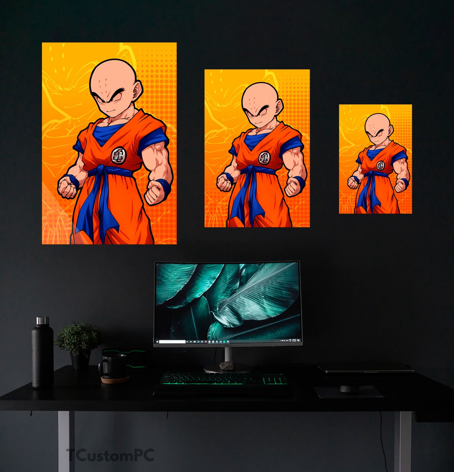 Wall Art Krillin Manga Style