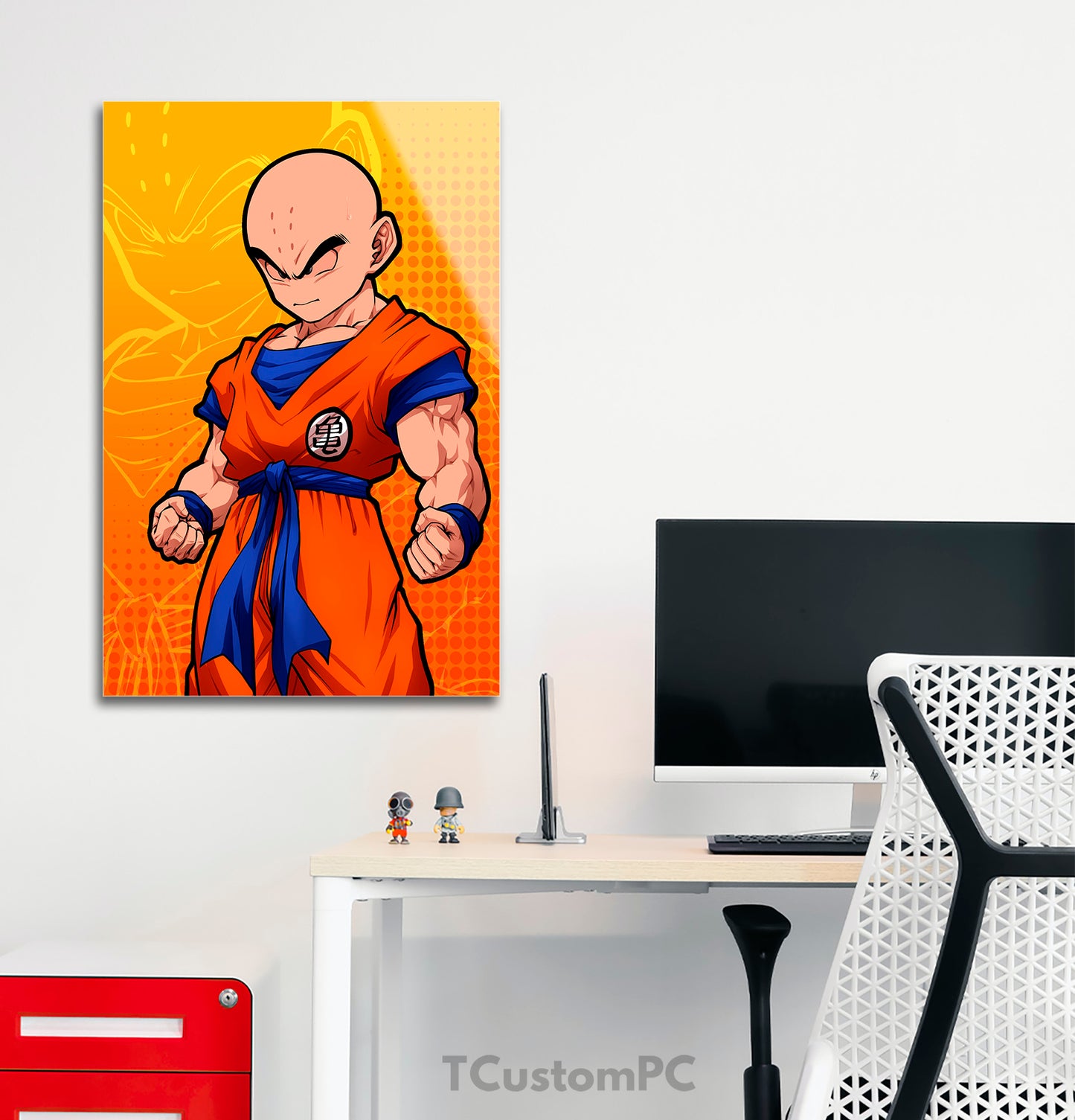 Wall Art Krillin Manga Style