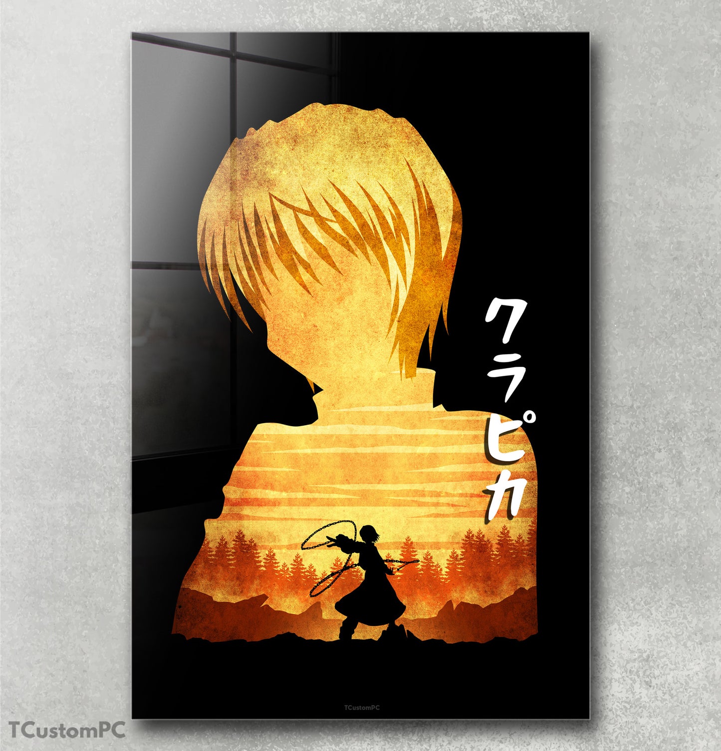 Kurapika Minimalist Silhouette painting