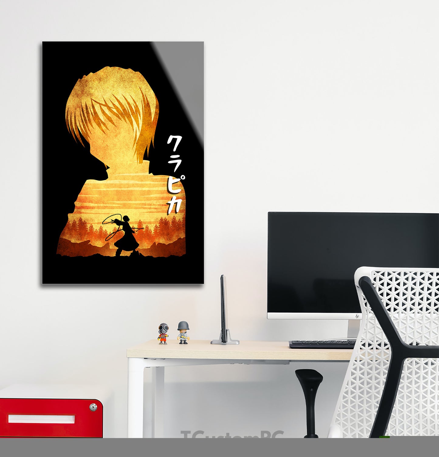 Kurapika Pintura de silhueta minimalista