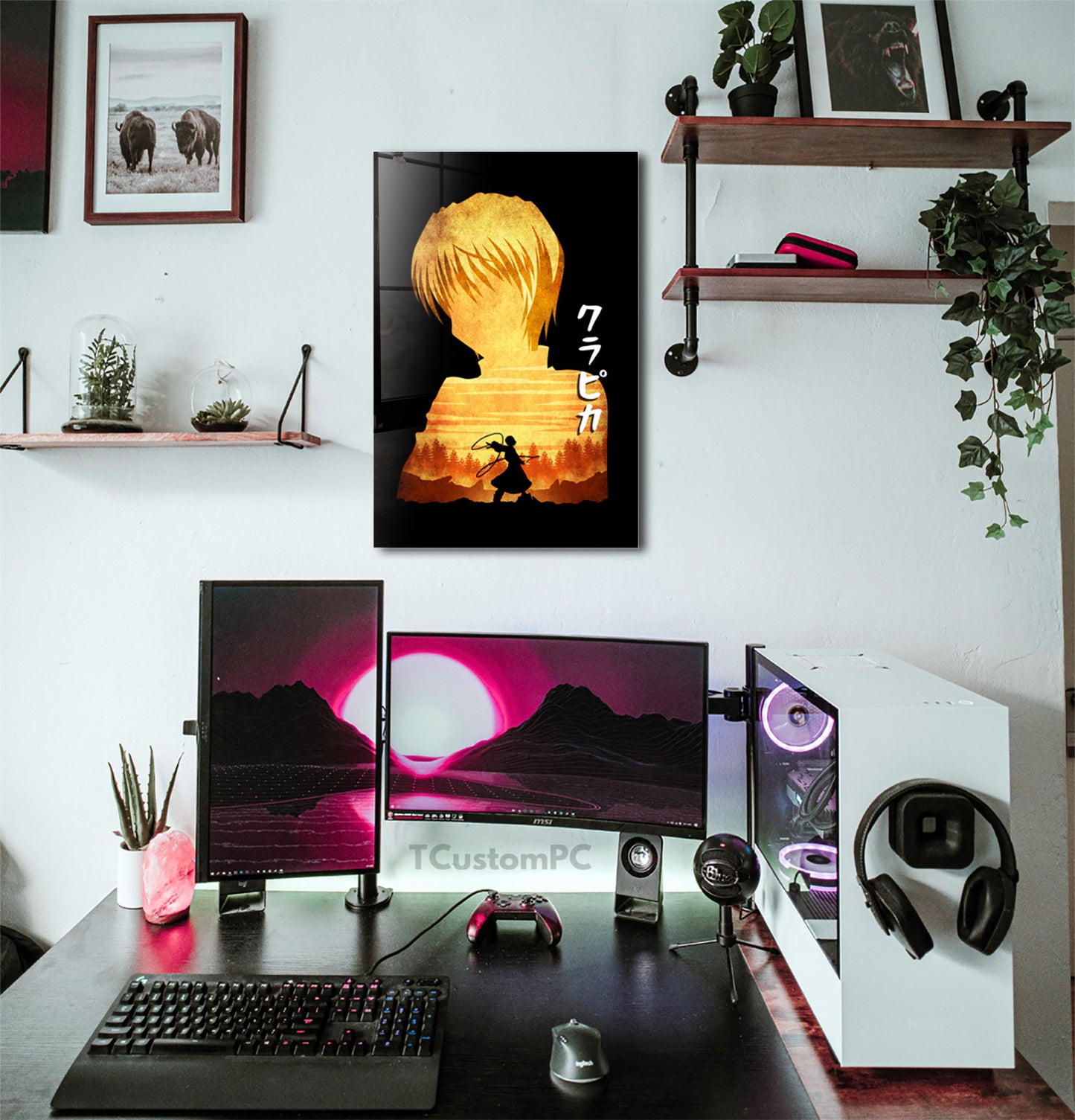 Kurapika Minimalist Silhouette painting