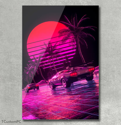 Pintura Lamborghini Countach "Chase the vil"