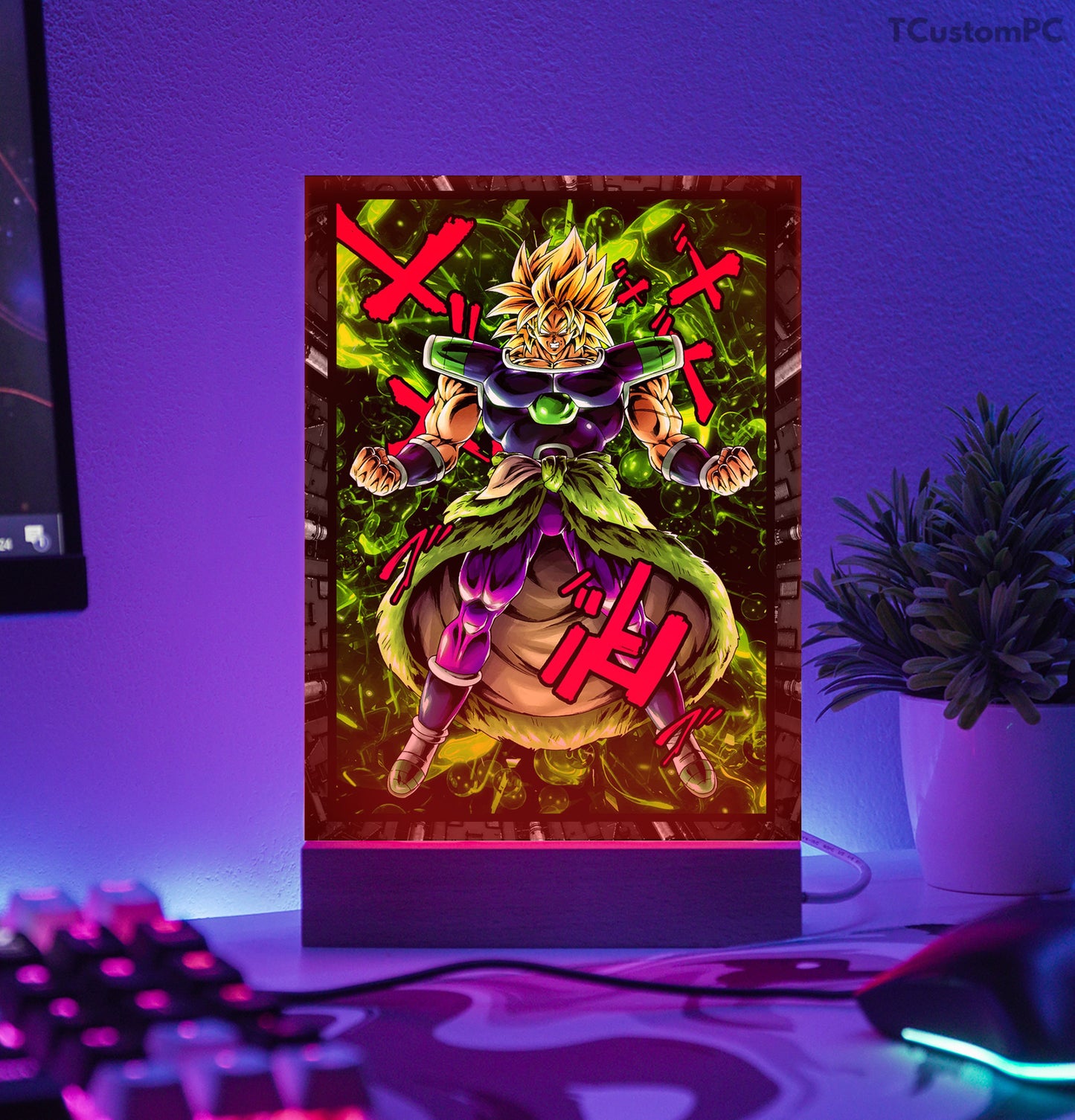 TC-Lamp Legendary Broly SSJ neon vector