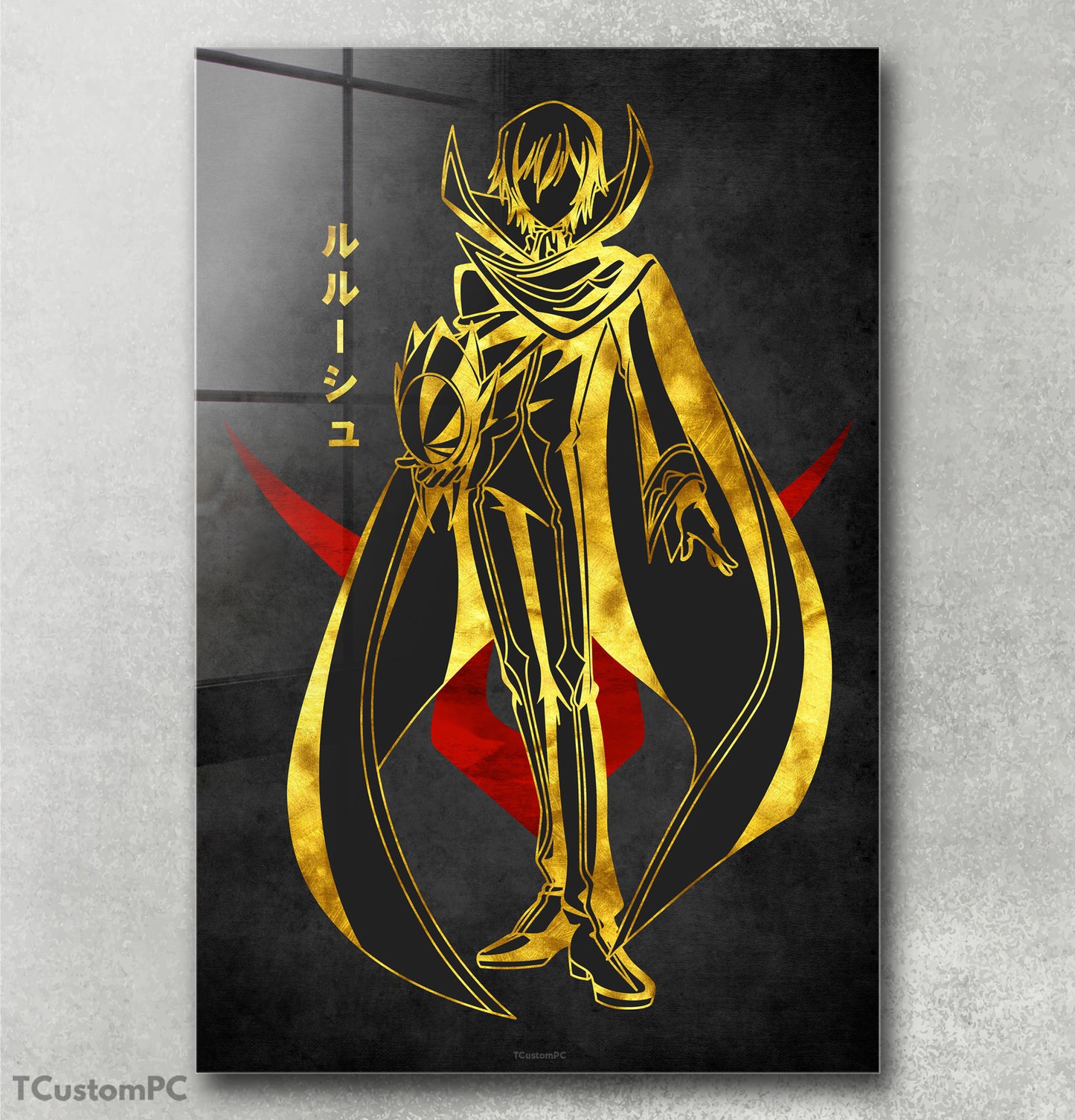 Pintura Lelouch Vermelho Dourado