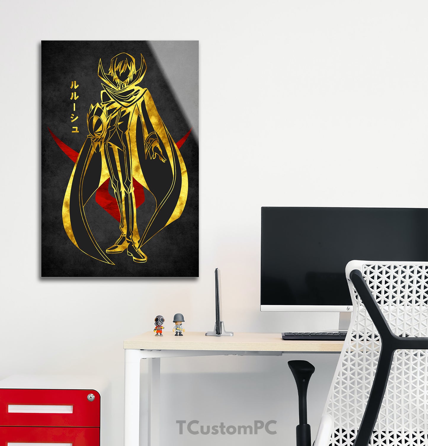 Pintura Lelouch Vermelho Dourado